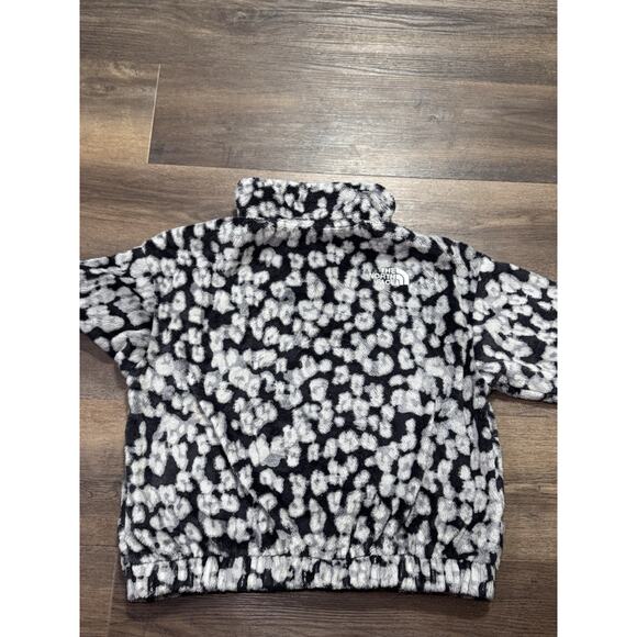 North Face Jacket XL - 18 Girls Printed Osolita Leopard Print Full Zip - Picture 5 of 8